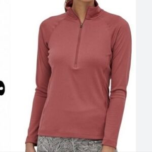 Patagonia Women's Long Sleeve 1/4 Zip Top - Dusty Rose